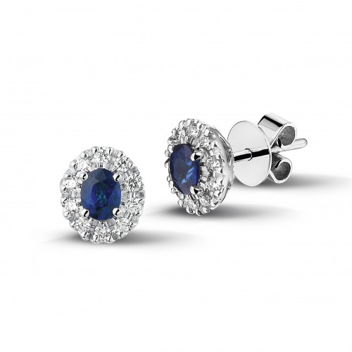 ALBERTI EARRINGS WITH SAPPHIRES AND DIAMONDS