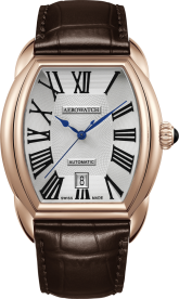 AEROWATCH AUTOMATIC WATCH & ROSE GOLD PVD COATING plus CAP as a gift
