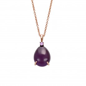 ALBERTI NECKLACE WITH PINK SAPPHIRE AND AMETHYST