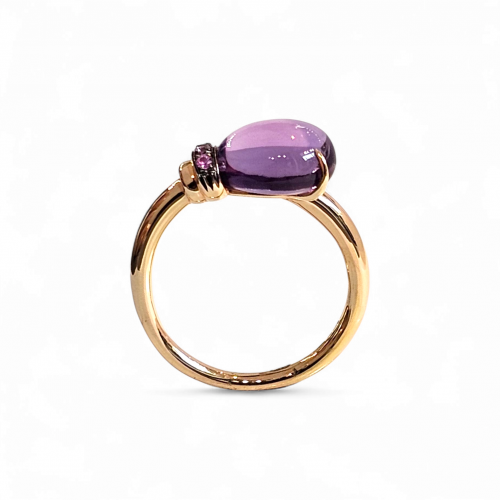 ALBERTI RING WITH PINK SAPPHIRES AND AMETHYST
