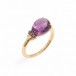 ALBERTI RING WITH PINK SAPPHIRES AND AMETHYST