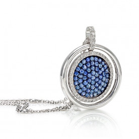 ALBERTI NECKLACE WITH DIAMONDS AND BLUE SAPPHIRE