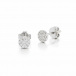 White gold earrings with diamonds