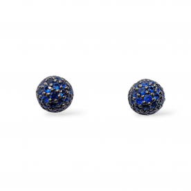 White gold earrings with sapphires