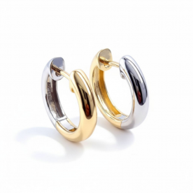 Серьги жёлтого & белого золота