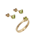 Yellow gold ring with peridot