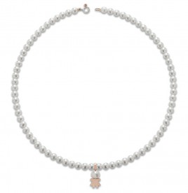 COSCIA PEARL NECKLACE "LELUNE GIRL" WITH GOLD ELEMENTS