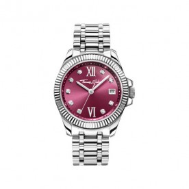 THOMAS SABO Ladies' watch Divine Burgundy with wine-red dial and white zirconia stones