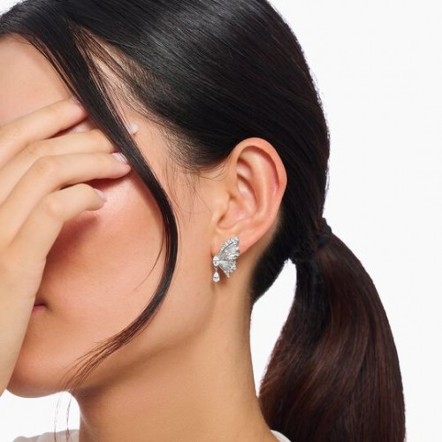 THOMAS SABO СЕРЕБРЯННЫЕ СЕРЬГИ БАБОЧКИ